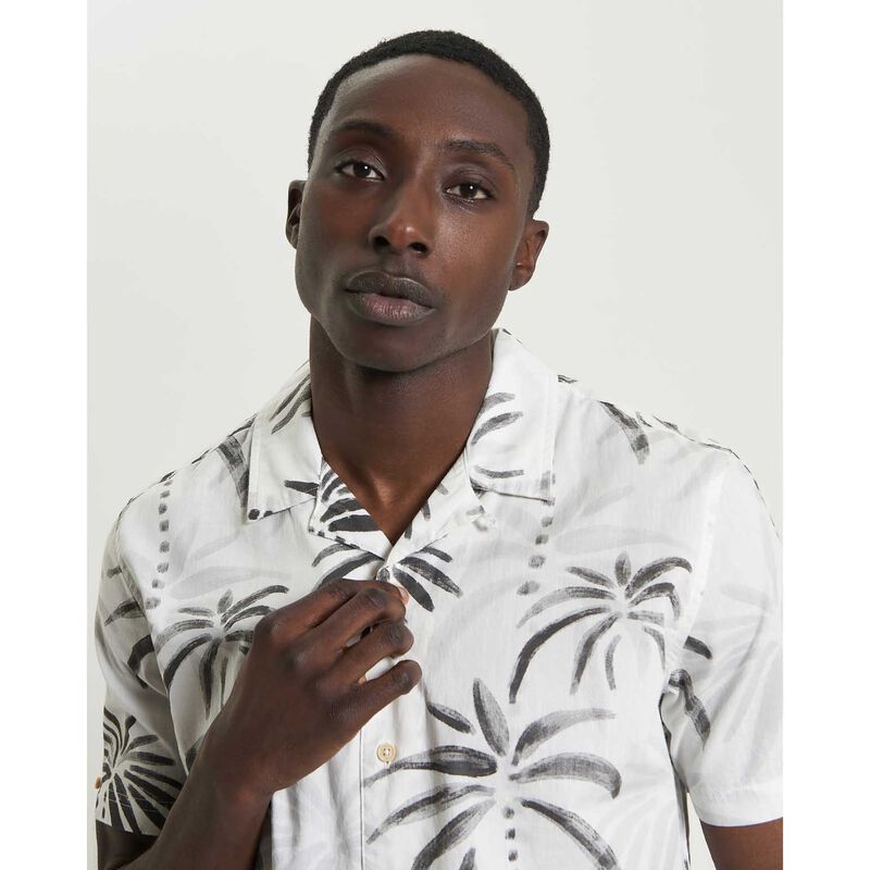 Ben Sherman Palm Print Short Sleeve Shirt image number 2